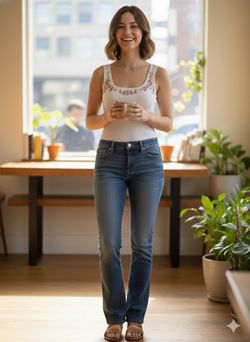 👖 Unique Vintage Y2K/90s Style Jeans - Size 7 - Discounted! 👖