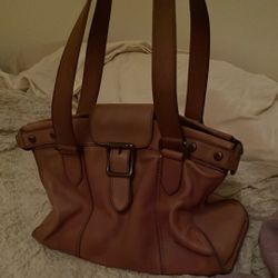 Fossil Vintage Revival Leather Satchel Tote Shoulder Bag Doctor Style