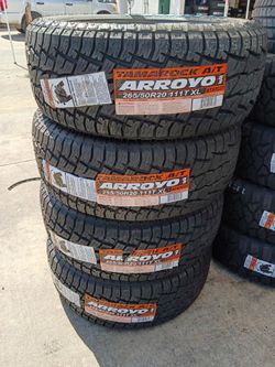 265/50R20 Arroyo AT New tires 4 llantas nuevas instaladas y balanceadas open day 7