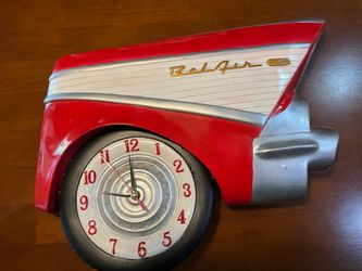57 Chevy Bel-Air  wall clock 1957 Chevrolet