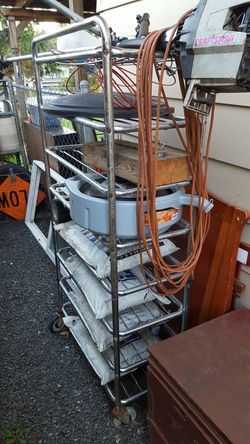 Rolling shelf metal heavy duty