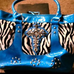 Beautiful blue purse