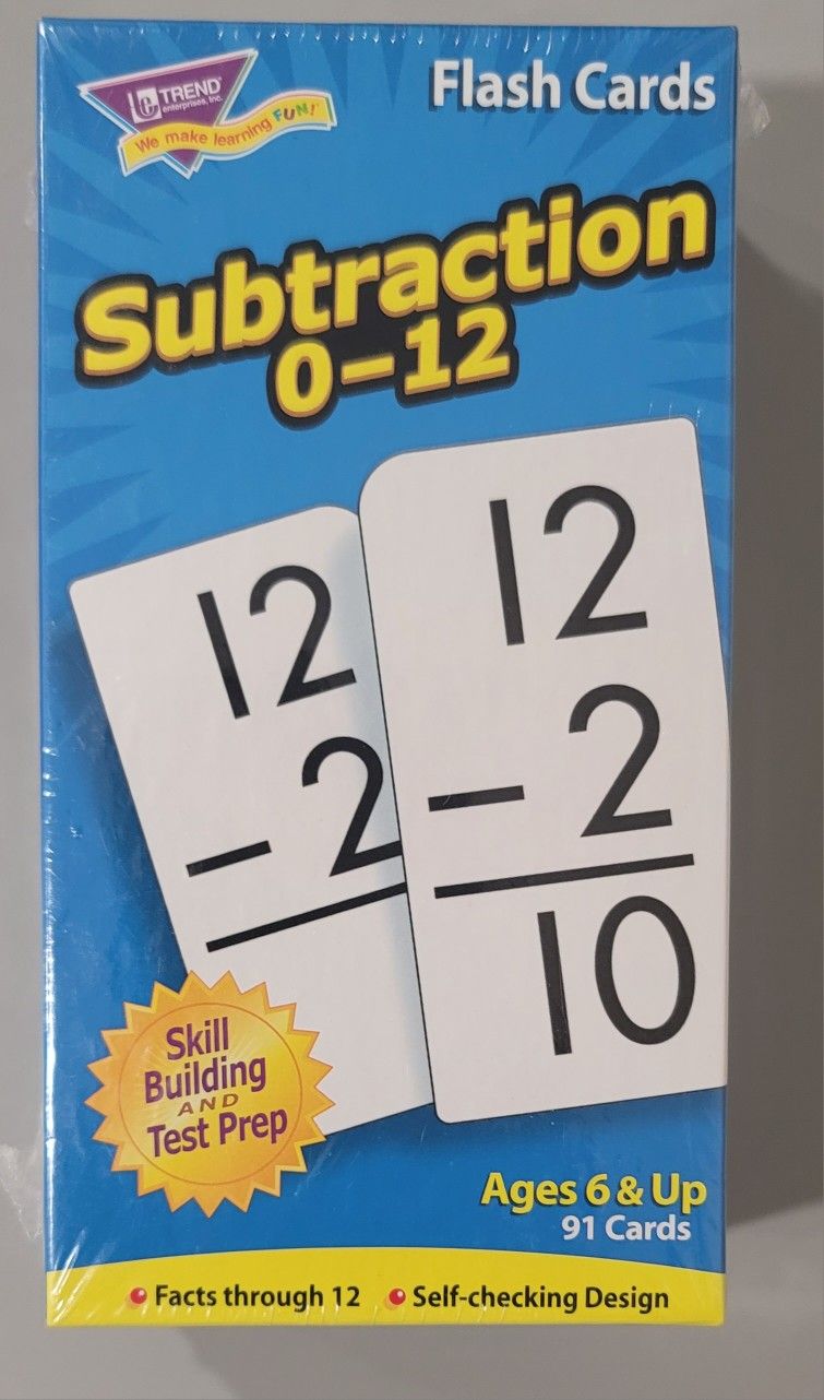 Trend Enterprises: Math Skill Drill Flash Cards, Addition 0-12