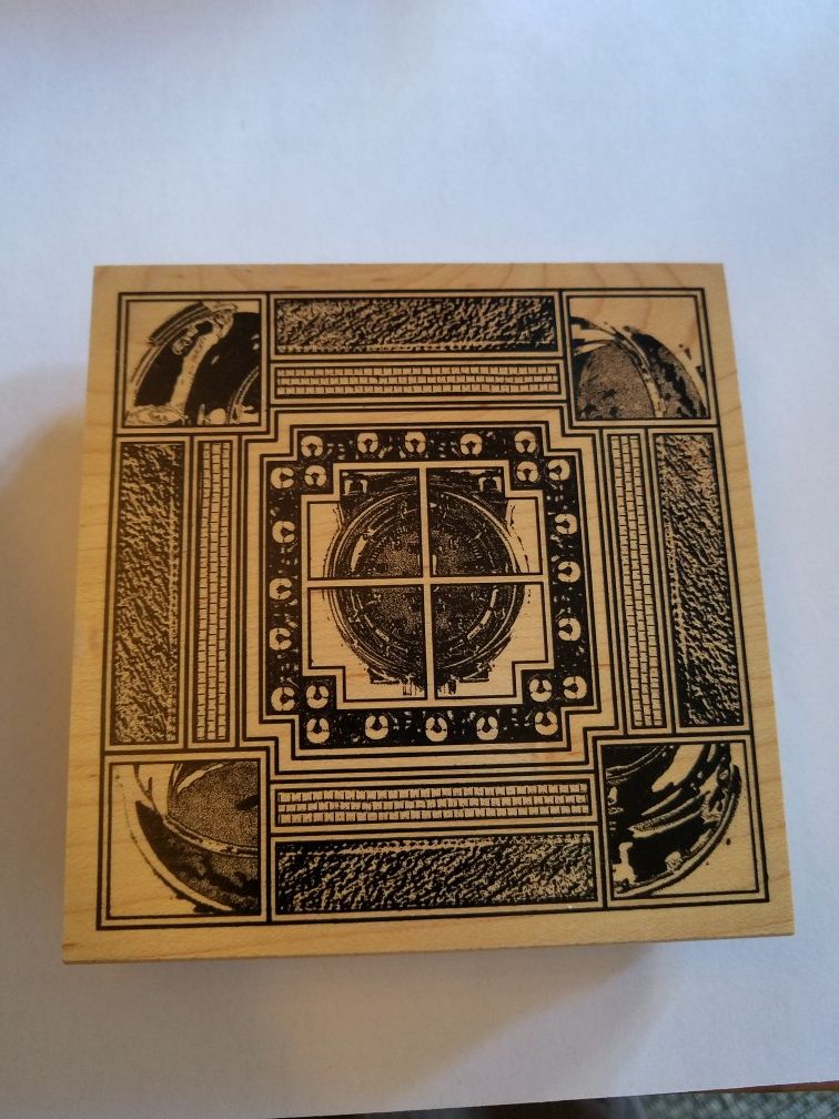 Intricate design rubber stamp