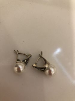 Silver earrings