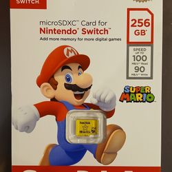 Unopened Nintendo Switch 256 GB SD Card