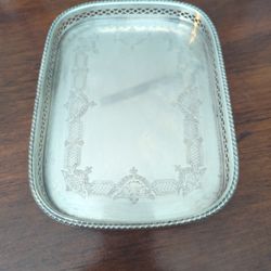 Sheffield Antique Silver plated Small Salver Tray