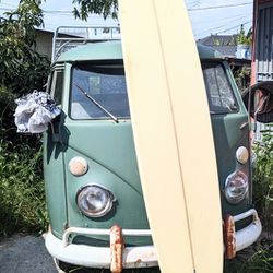 9'0 Brog Single Fin Surfboard Pintail Longboard 