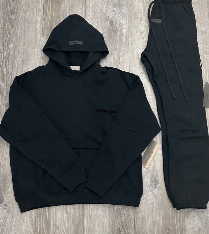 Essential Jet Black Sweatsuit