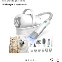 Dog  grooming kit with vacuum
