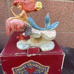 Disney Traditions by Jim Shore “The Little Mermaid” 25th Anniversary Stone Resin Figurine, 6.25”