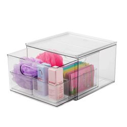 The Home Edit 4-Piece Clear Plastic Modular Bath Edit