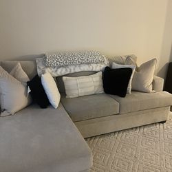 Couch And Pillows. 