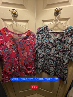Vera bradley scrub tops