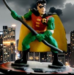 2002 DC HeroClix Hypertime 2" Robin Veteran Version Miniature Figure Combat Game (Tim Drake) This miniature is the Robin (#028 Rookie, #029 Experience