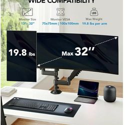 Two Scepter 27-inch Monitors & dual Monitor Mount