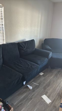 Couch chair and ottoman