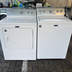 Maytag top-loading washer and dryer 