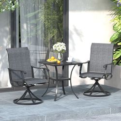 Outdoor Table and Chairs Set (3pcs) 