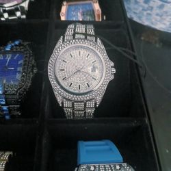 New All Iced Out Premium Aj Watch 