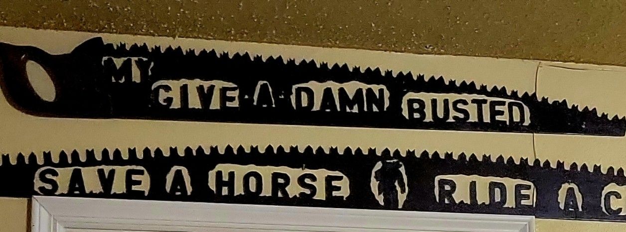 Handcrafted Bucking Saw Wall Art,All Products : American Fashion Style Bags On Sale