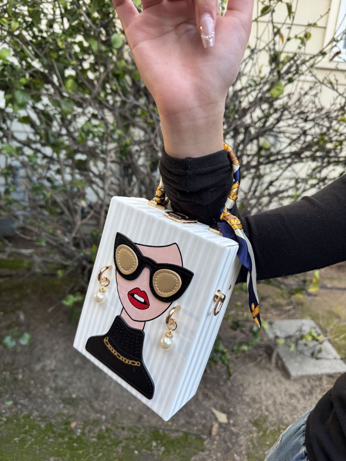 Novelty Unique 3D Lady Face PU Leather Top Handle Satchel Handbags for Women Funky Tote Purse Hobo Crossbody Shoulder bags