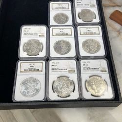 1880 Through 1904 Morgan Silver Dollars MS63