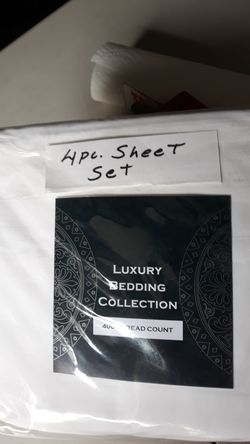 L.B.C. 4pc Sheet Set Cotton King size White in color
