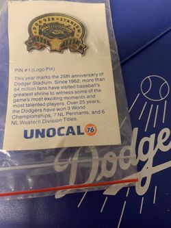 Pin#1 This Year Marks the 25th Anniversary of Dodger Stadium