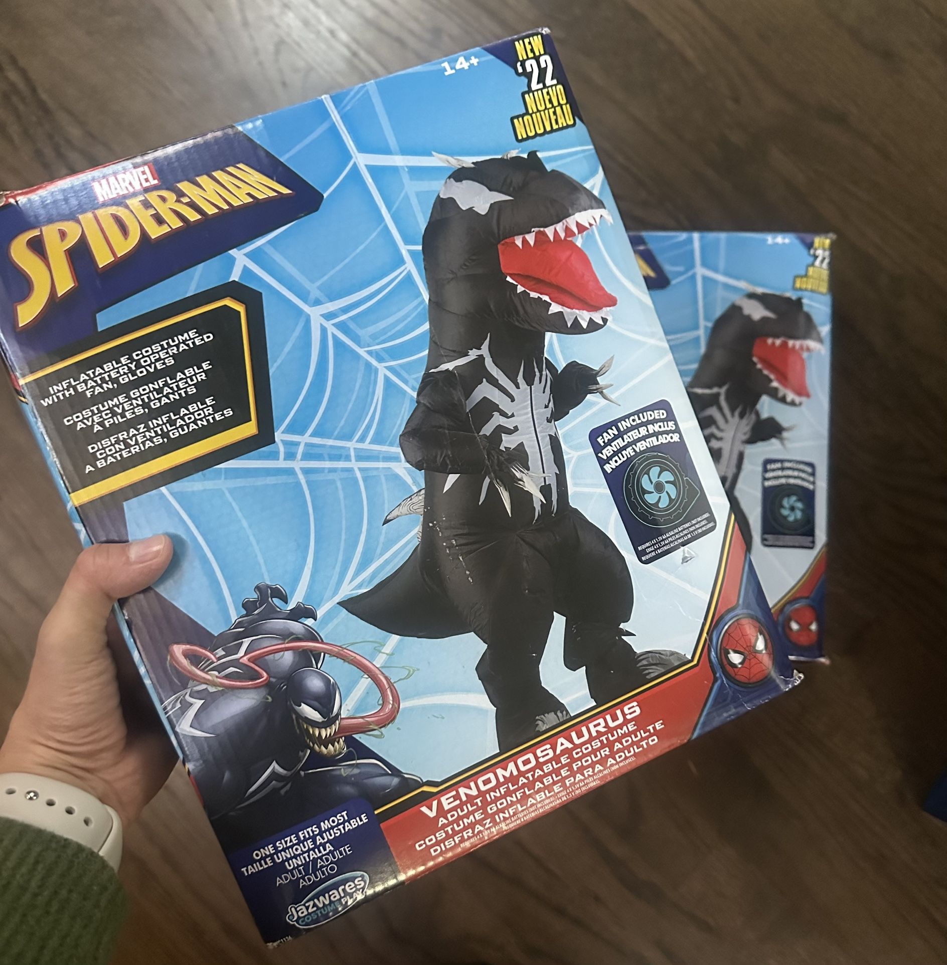 Like-New lMARVEL Spiderman Spider-Rex Adult Inflatable Costume