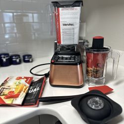 Copper Blendtec With Nut Butter Attachment