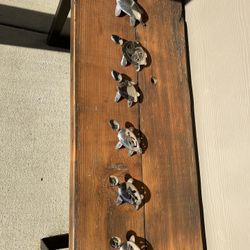 Handcrafted Turtles Stainless And Sterling 