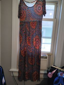 long sunflower dress xl