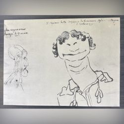 CARICATURE Giovanni Gian Lorenzo Bernini Fine Art Print Antique Vintage Original 1940’s Italy Italian Printed Collectible -CARICATURA