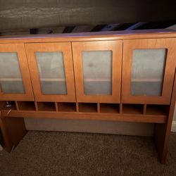 Wooden Desk Overhead Stand