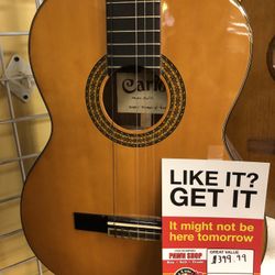 Carlos Acoustic Guitar (Missing 2 Strings) 