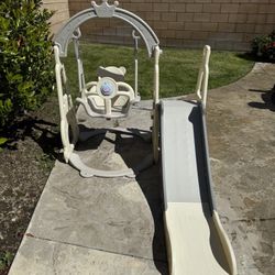 Swing And Slide Set For Toddler