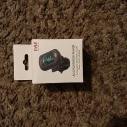 PyleUsa Clip-On Guitar Digital Tuner - Clip-On Battery

