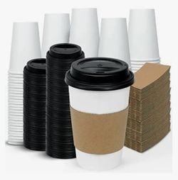 ☕ Vasos para Café 16oz – Paquete De Vaso, Tapadera, Y Funda