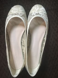 Lace flat shoes