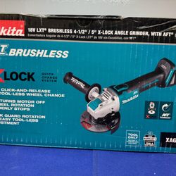 Makita XAG25Z 18V LXT Brushless Cordless 4-1/2"  /5" X-LOCK Angle Grinder with AFT Tool Only NEW