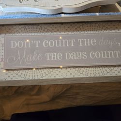 Make YOUR Days Count Inspirational Wall Decor