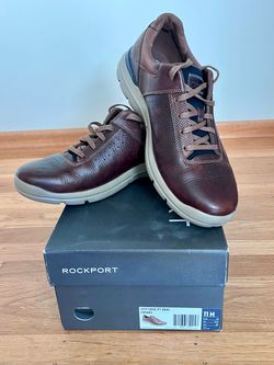 Brand New Rockport Men's Size 11 Brown Leather Shoes