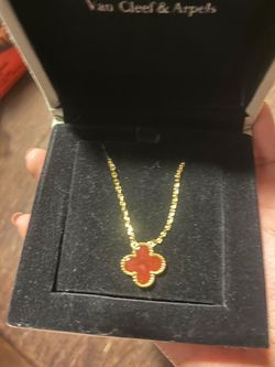Red vancleef necklace