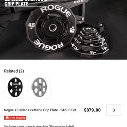 ROGUE 12-SIDED URETHANE GRIP PLATES