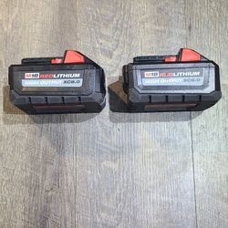 Milwaukee Batteries 8.0 Hight Demand