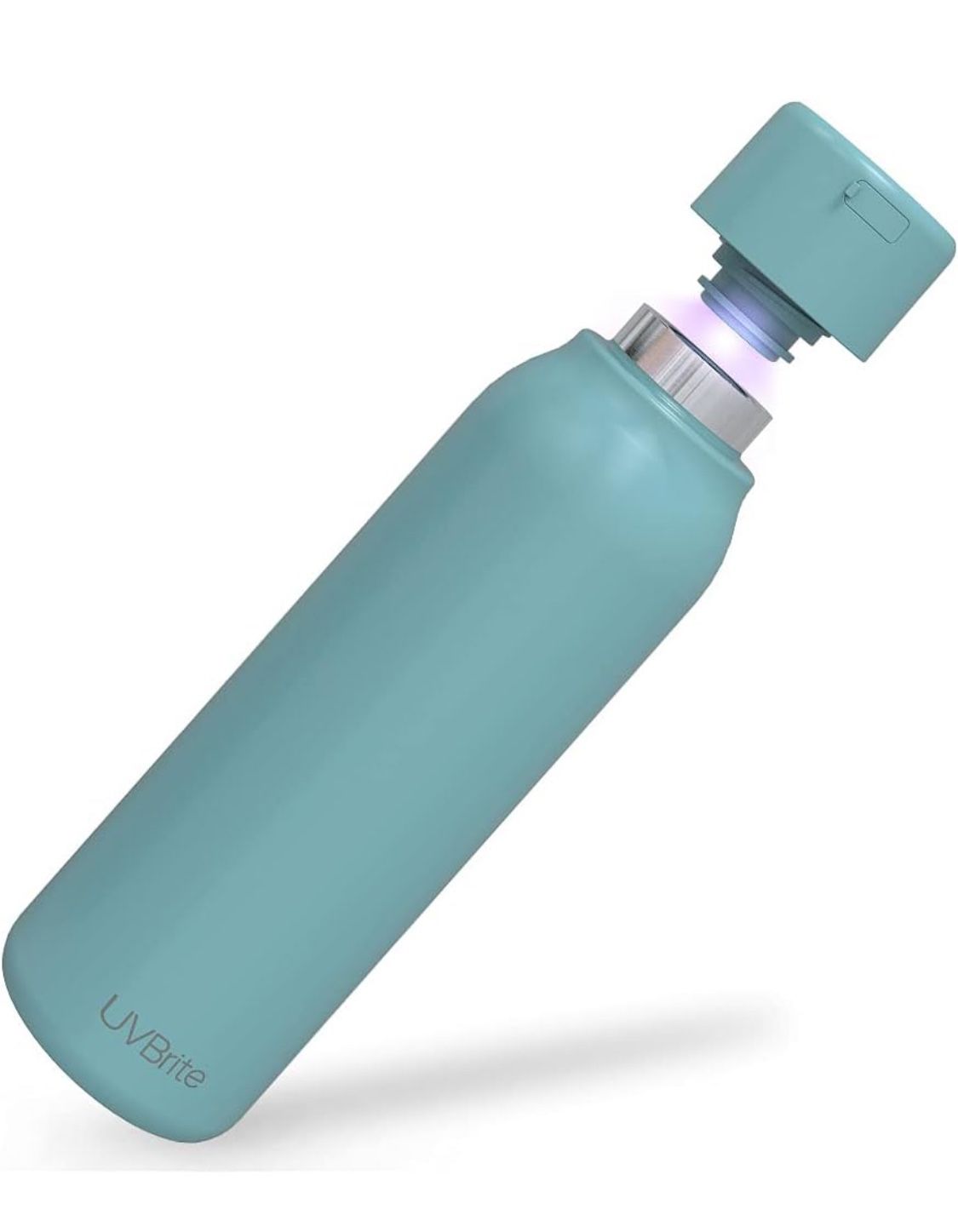 Self-Cleaning UV Water Bottle - 18.6 oz Insulated Stainless-Steel Rechargeable & Reusable Purifying Bottle - Sterilization & Travel-Friendly - BPA Fre