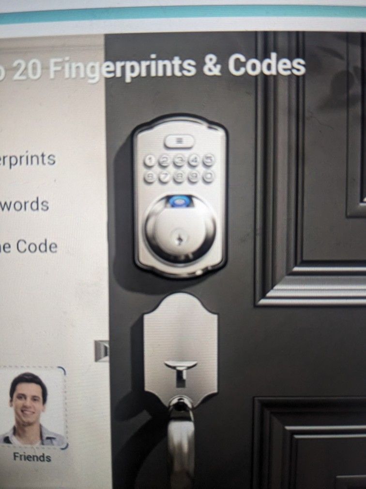 Brand New Fingerprint Door Lock Set Keyless Entry Door Lock