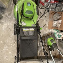 Greenworks Pro 21” Deck Electric Lawnmower 
