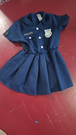 Kids Size Medium Police Costume